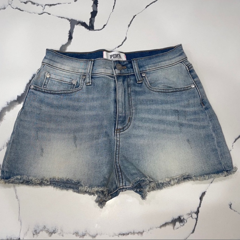 Pink Victoria’s Secret shorts